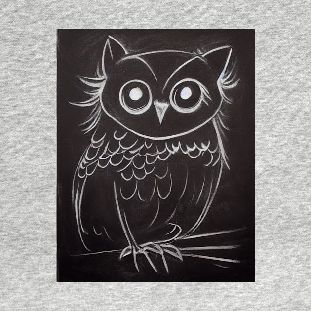 Cute Owl Drawing by fistikci